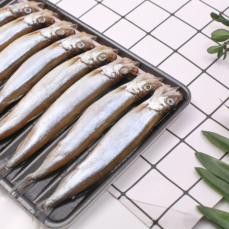 新鲜速冻满籽多春鱼带籽全籽多春鱼柳叶鱼烧烤食材托盘装4斤装1012