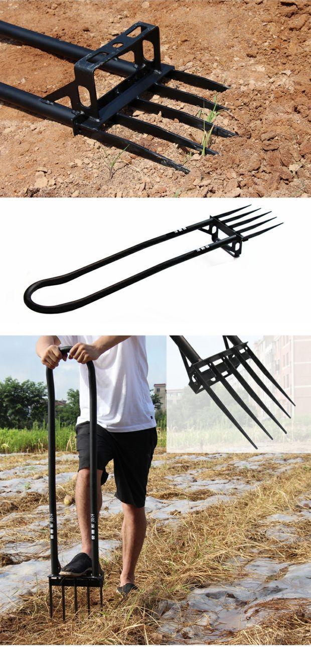 舞万花家用种地开荒锄头户外松土耙子农具挖土农用工具翻土叉神器多