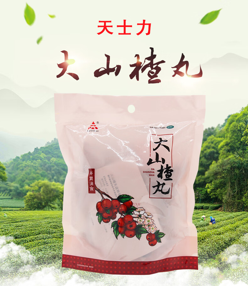 天士力大山楂丸9g*10丸积内停所致的食欲不振消化不良脘腹胀闷 20袋