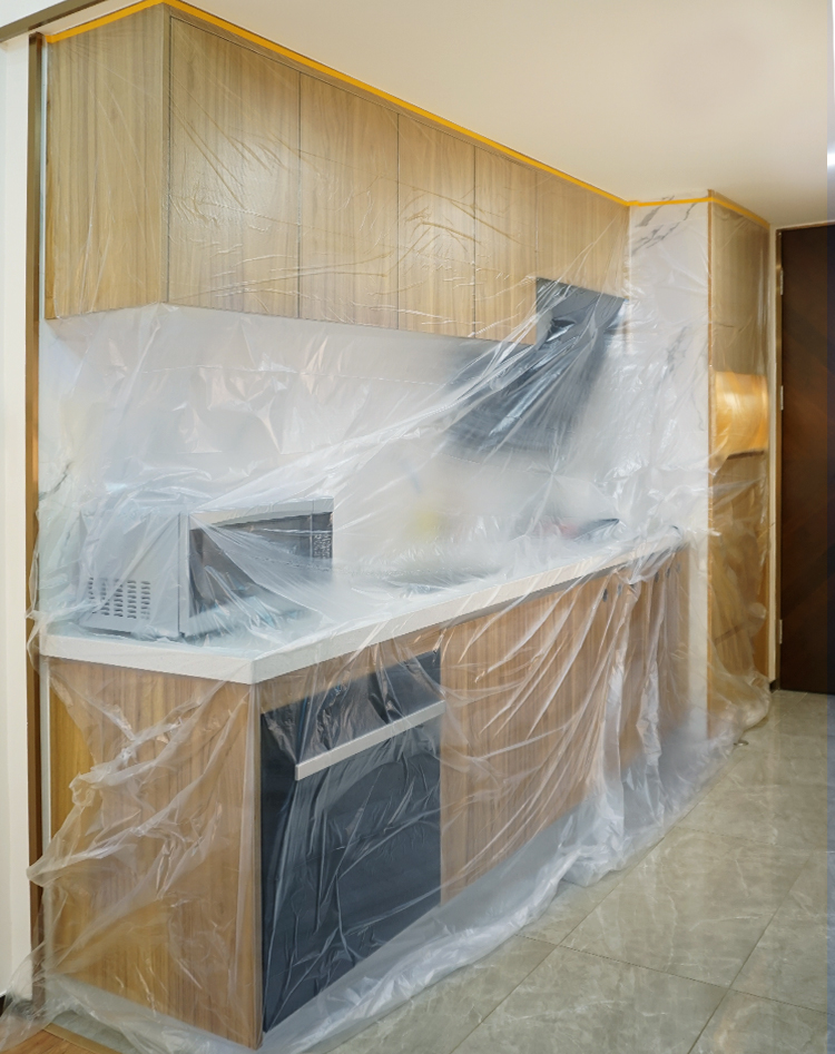 防尘膜家庭装修实用装修家具防尘罩塑料膜床衣柜柜子空调冰箱灰尘透明