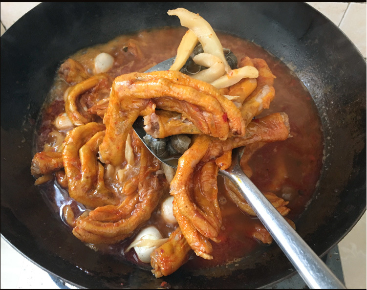 广西特产螺蛳鸭脚煲950g田螺鸭爪掌真空包装地方风味干货小吃.