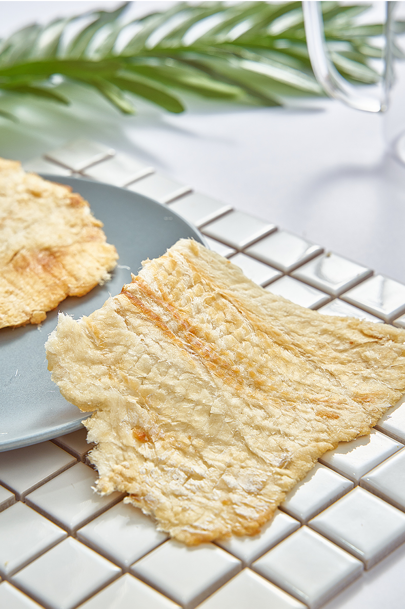 青岛碳烤鳕鱼片500g即食零食香烤蜜汁海苔深海无骨鱼干特产散装 精品