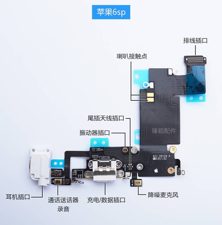 iPhone尾插触点图图片