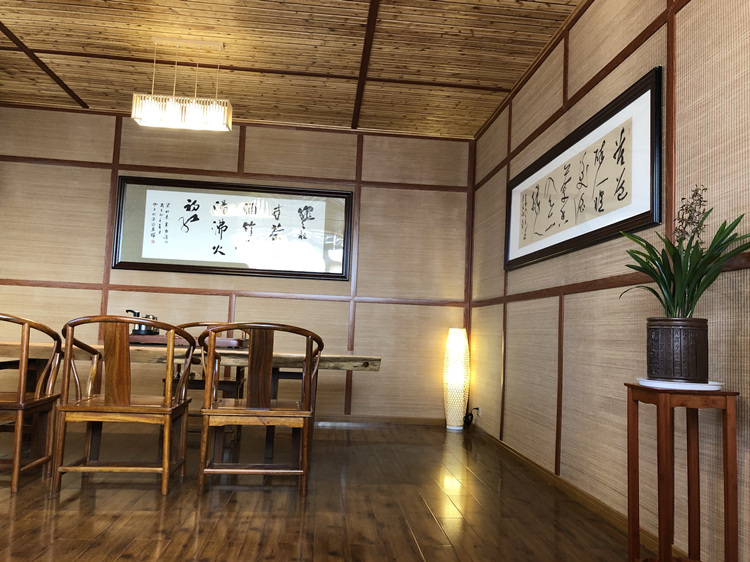 装饰民宿木屋茶楼餐馆藤草装修材料 c款原色竹青层细丝 平方价【图片