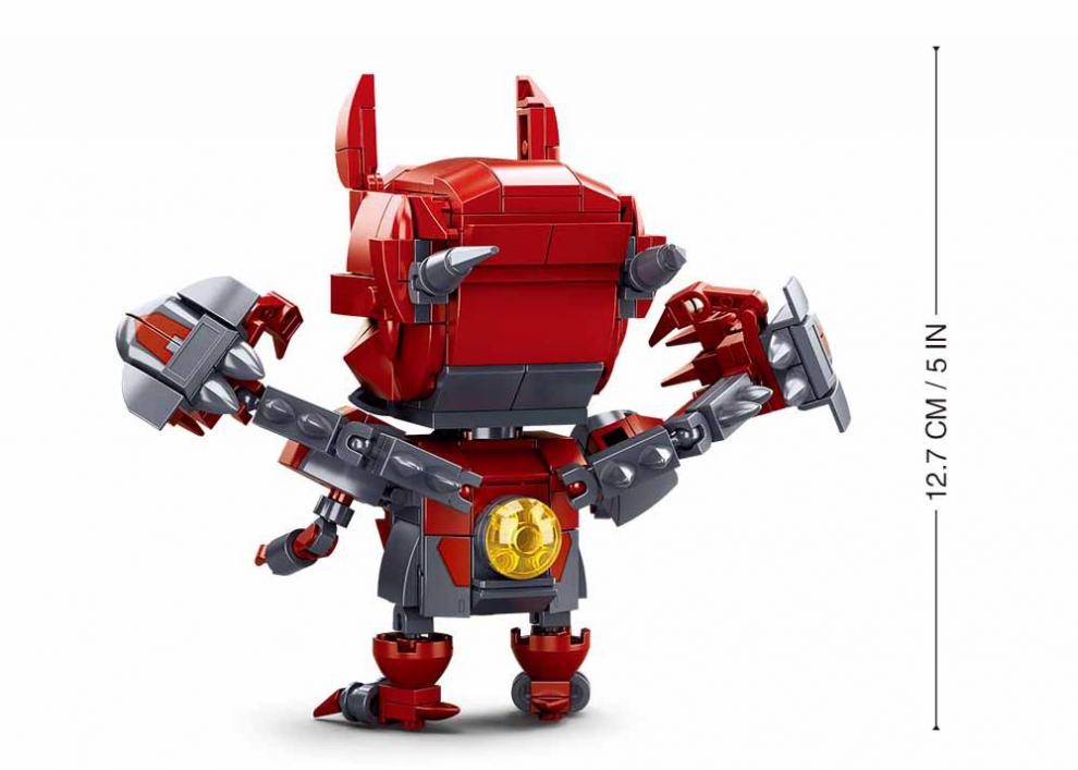 机动都市阿尔法手游戏同款亚瑟机甲热刚拼装男孩玩具b10077审判之眼