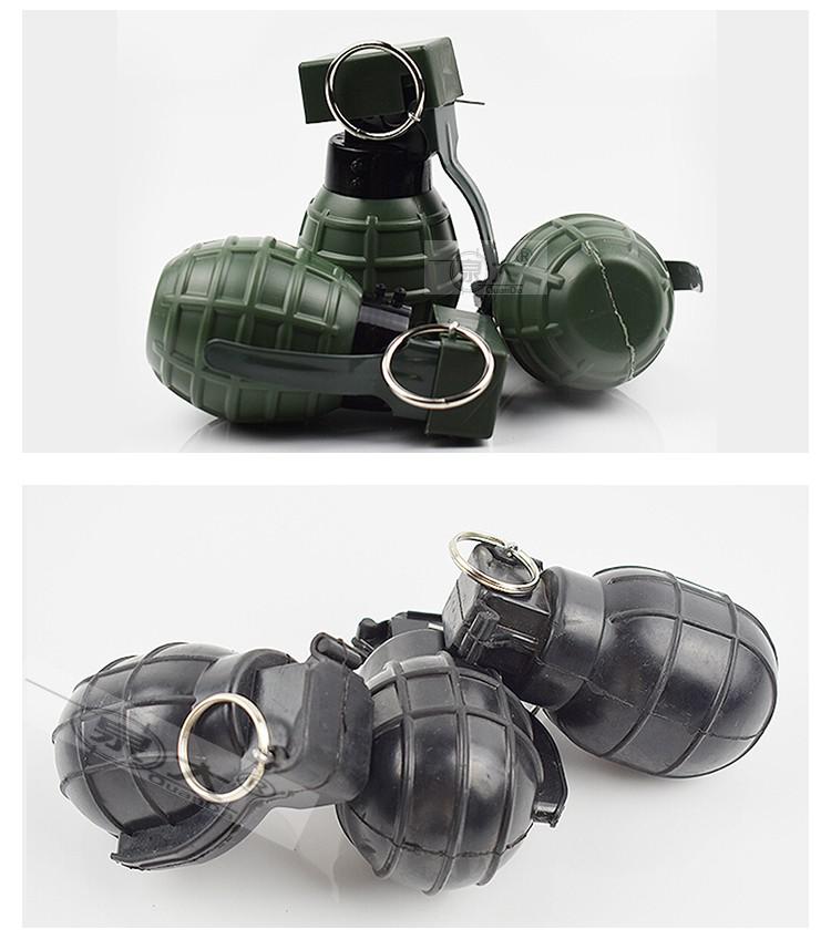 82-2式橡胶雷橡胶防爆弹教练弹训练弹可拆模拟雷67式铸铁木柄烟雾手弹