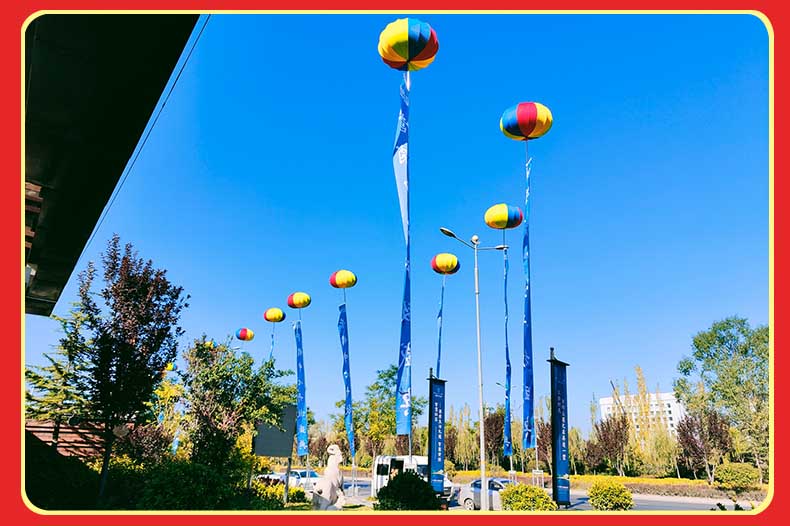 免充气新型支架空飘红灯笼广告开业结婚庆典喜庆户外升空高空气球配件