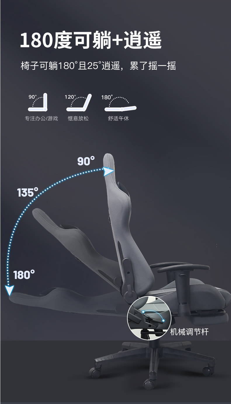 secretlab圣临电竞椅 电竞椅家用电脑椅男生游戏转椅升降扶手可躺皮