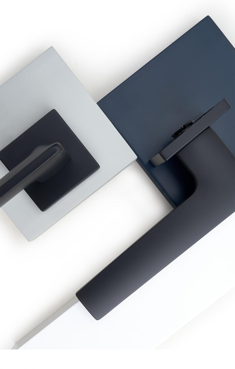 西玛门锁西玛卧室现代黑色简约门锁极简磁力隐形锁室内门把手套餐锁