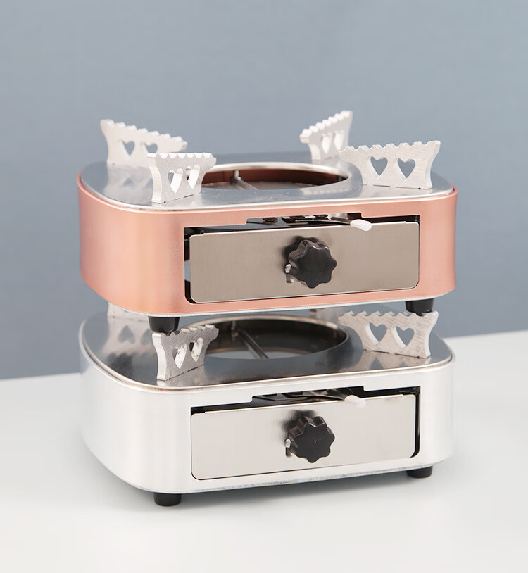 莺雀(yingque) 户外便携不锈钢迷你抽屉式酒精炉酒店餐厅商用家用干锅