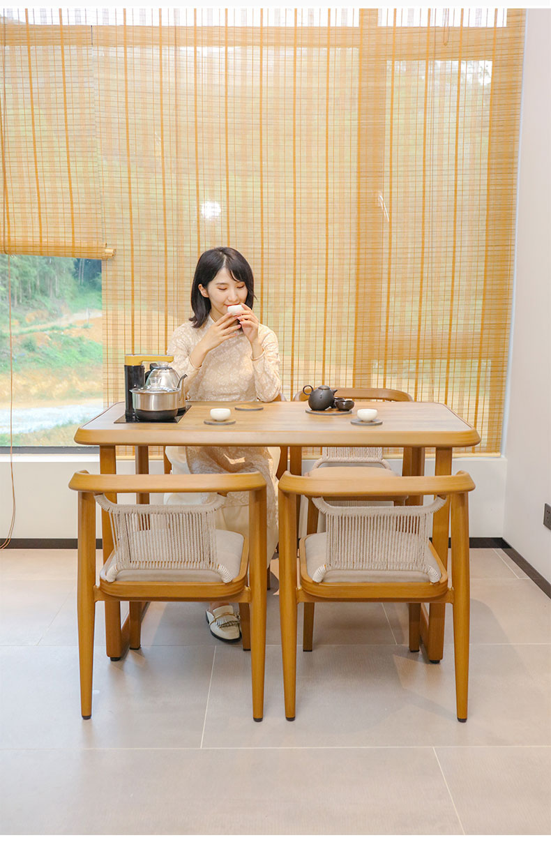 紫叶阳台茶桌椅组合现代简约阳台小茶几庭院茶台户外休闲烧水泡茶桌新