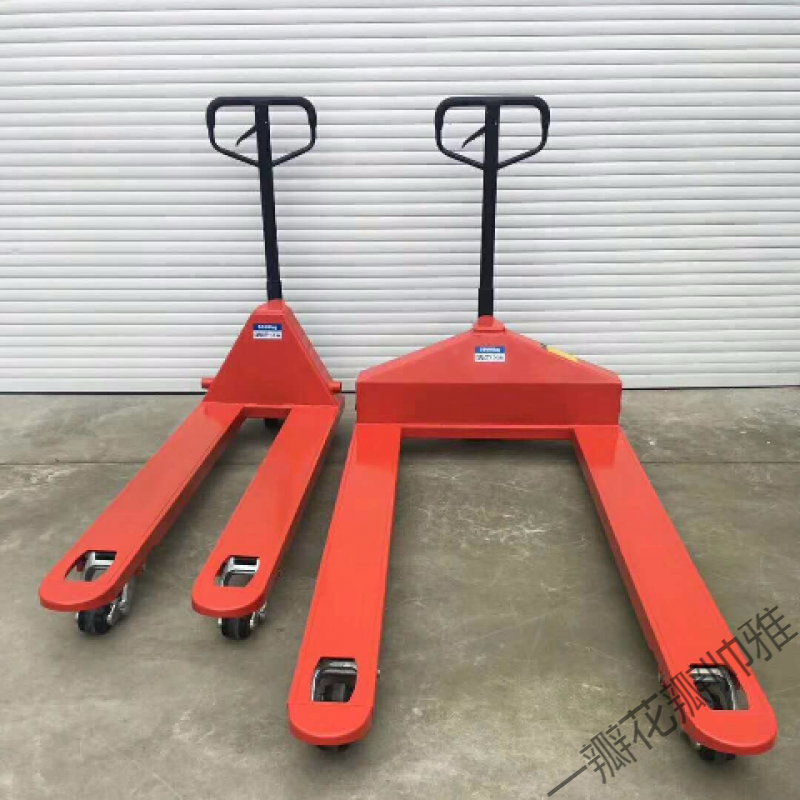 5吨3t手动液压搬运车地牛叉车 托盘拖车 地拖 5吨685尼龙轮
