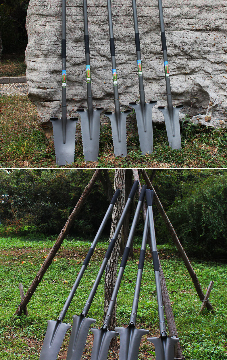 铁锹农用挖树专用神器锰钢洛阳铲子户外挖土坑园林艺工具起苗树根 无