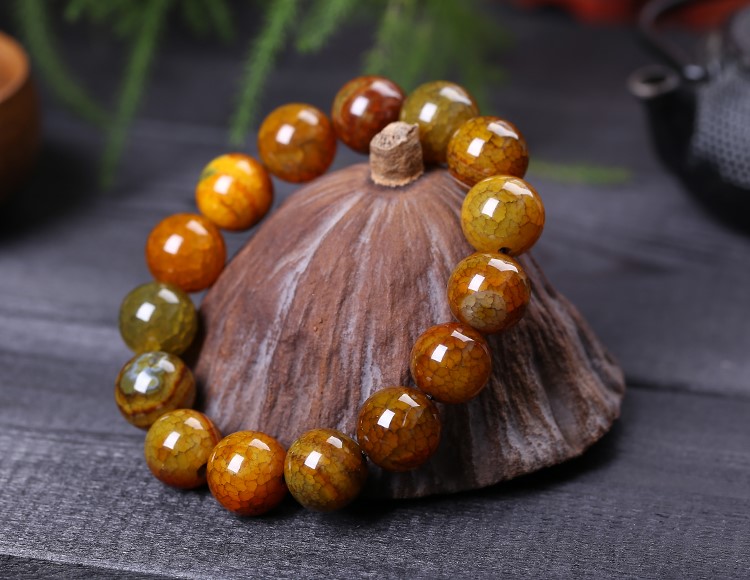 【捡漏 特价】108颗佛珠手串龙纹手链 饰品龙纹石男女情侣款多规格