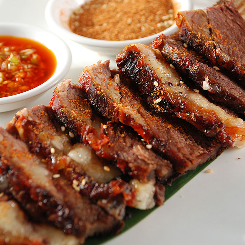 巴尔虎炭烤牛排烤牛肋排呼伦贝尔黄标牛排牛仔骨现烤加热即食500g