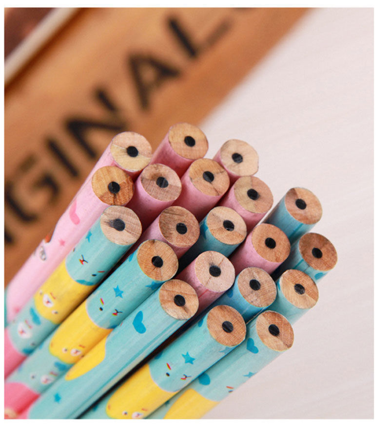 卡通铅笔小学生hb铅笔幼儿园儿童可爱文具奖品学习用品 10支卡通铅笔