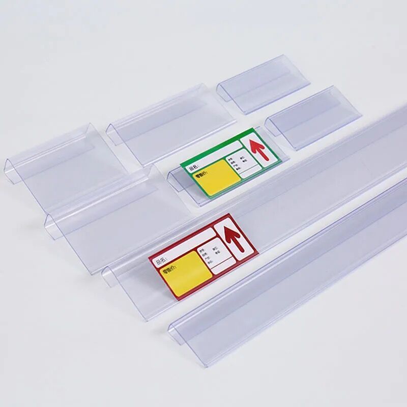 仓储货架卡条挂牌分类塑料条撒装柜挂条透明标签牌仓储吊牌透明色10