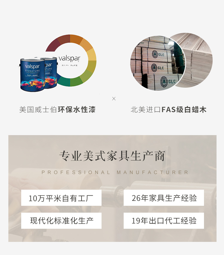 方寸毫厘 书柜 美式实木两门三门四门书柜小户型复古简约带门拼接组合落地书橱靠墙书柜带玻璃门带抽屉 4门全实木书柜 深胡桃色