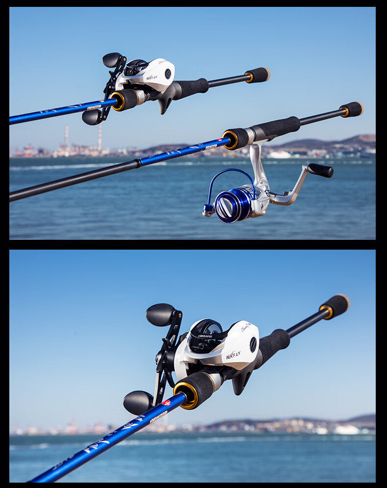 4米枪柄左手水滴轮路亚竿套装路亚杆海竿抛竿远投钓鱼竿碳素打黑鲈鱼