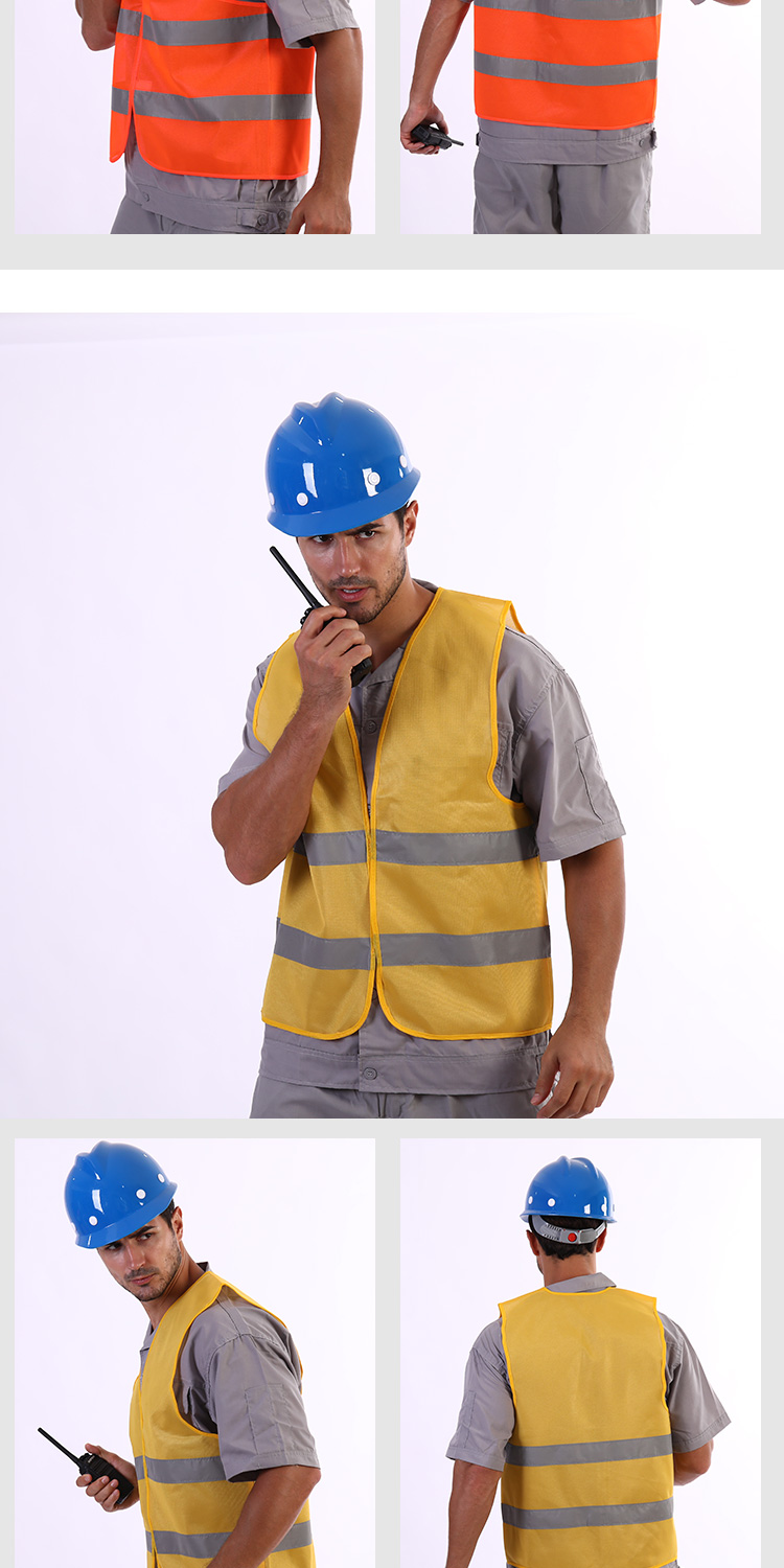 反光安背心马甲工地施工衣荧光黄路政公路交建筑工人外套衣服 红色