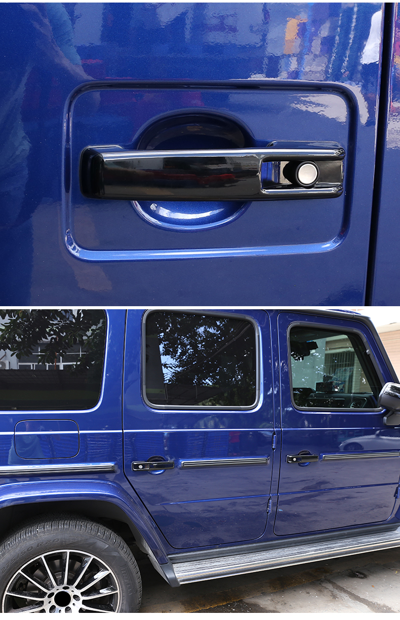 适用于19-21款奔驰g级车门外拉手壳门碗保护贴门把手盖改装大g g500