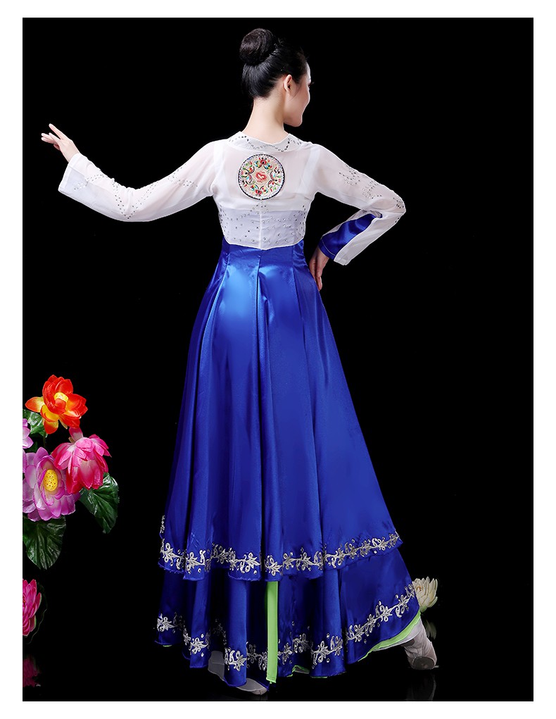 舒弗星韩舞服装女套装朝鲜族民族开场舞蹈演出服舞台大摆裙宫廷公主
