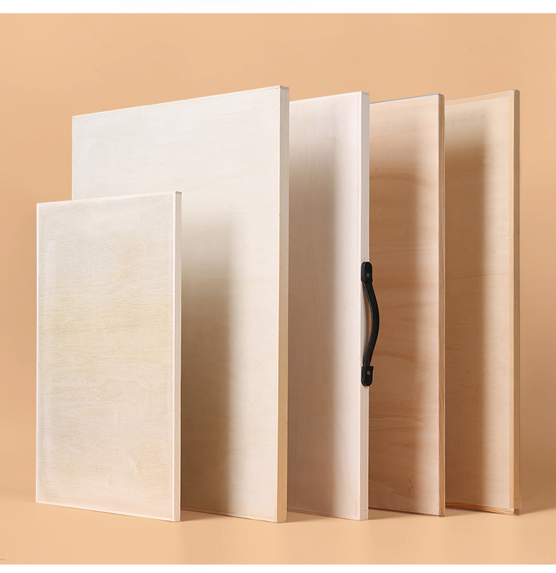 4k画板手提素描2k画板空心写生四k实心木质绘画板美术生画板木制 黄松