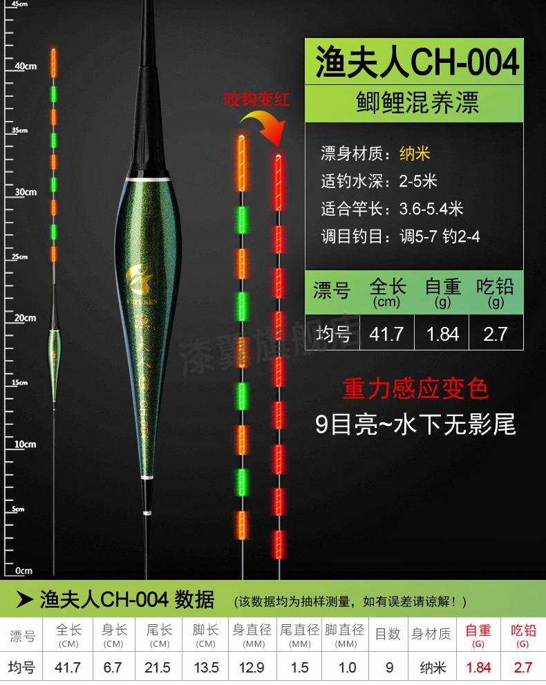 黄金眼官方高灵敏重力感应夜光漂日夜两用夜钓漂咬钩爆闪变色鱼漂醒目