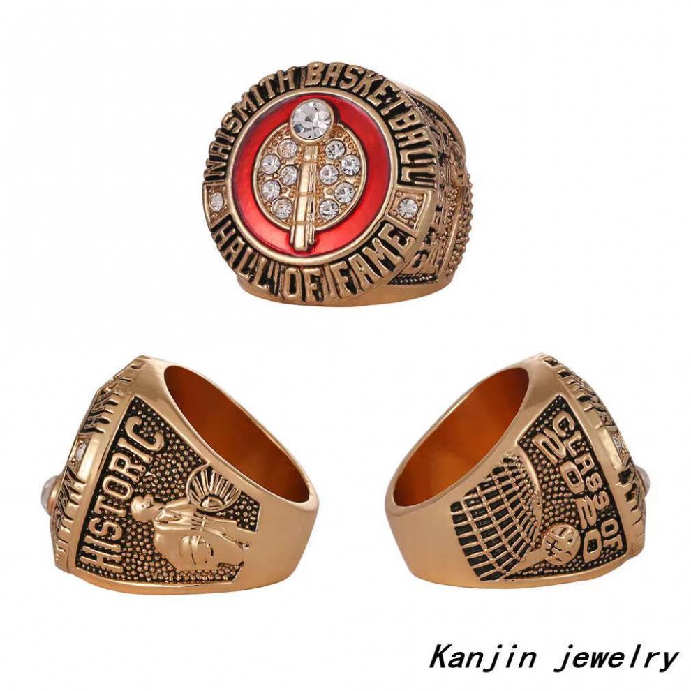 nba2021年科比名人堂戒指篮球总戒指纪念戒指定制詹姆斯四件套