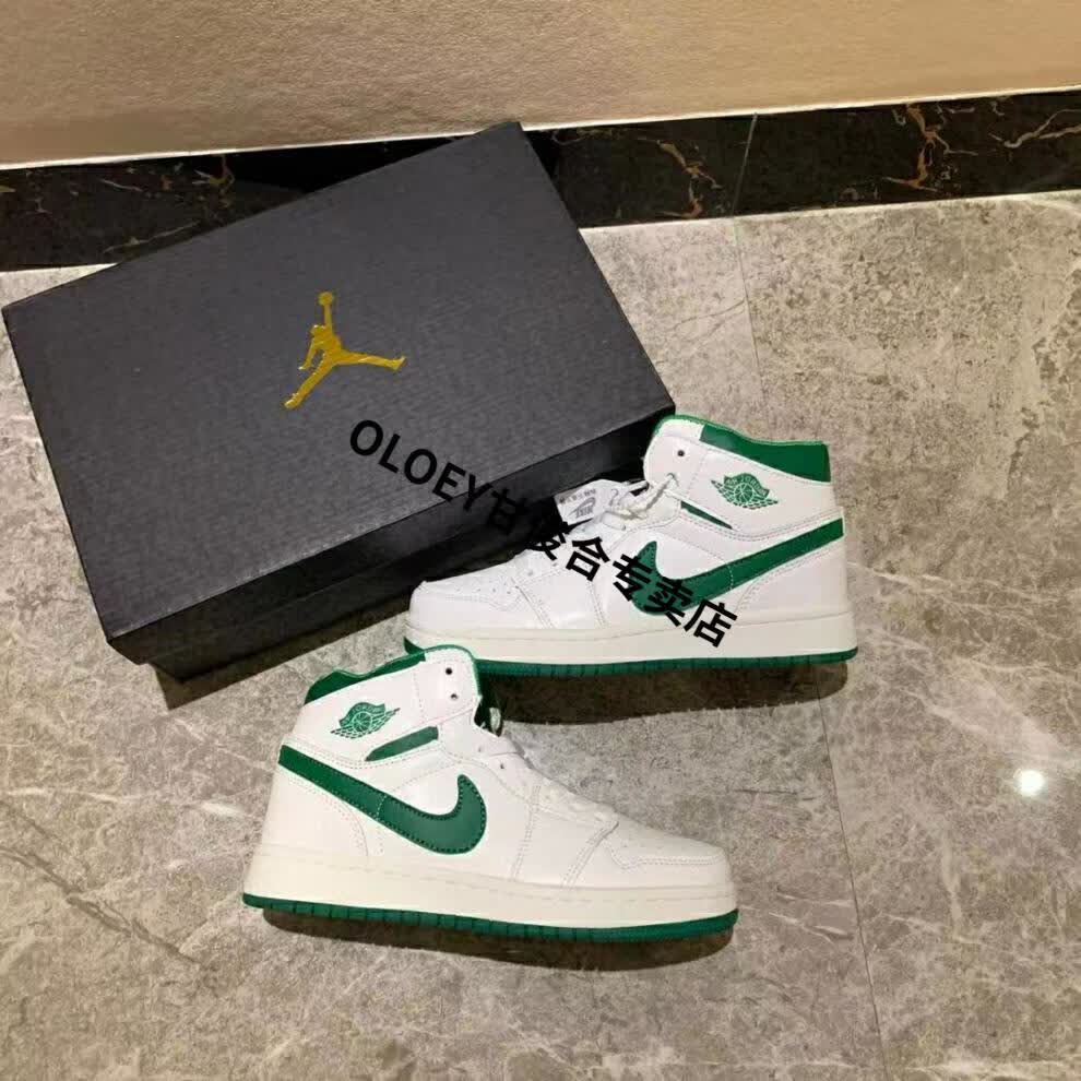 新配色】薄荷蓝篮球aj乔一男女黑人月太极帮运动 aj玫瑰粉【gb广东】