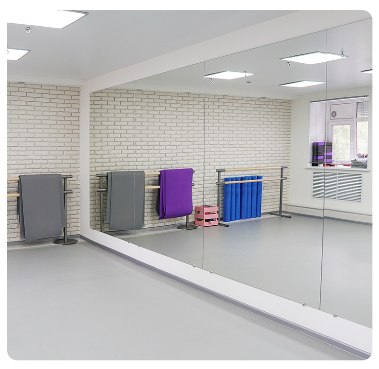 亚克力镜子 健身镜 舞蹈室镜子贴墙家用落地穿衣玻璃镜健身房瑜伽排练