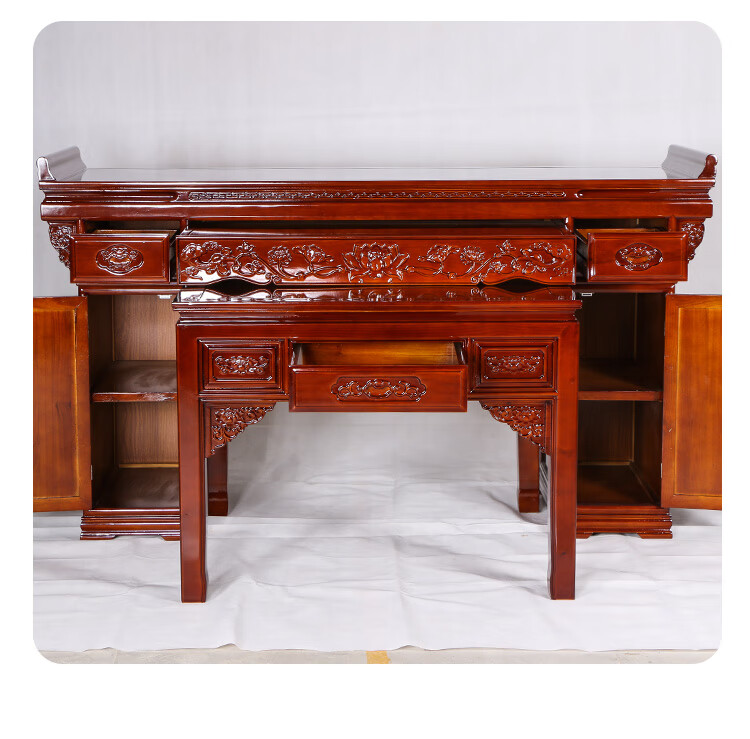 佛桌供桌家用实木供桌佛台家用经济中堂佛桌中式八仙桌财神桌佛案神台