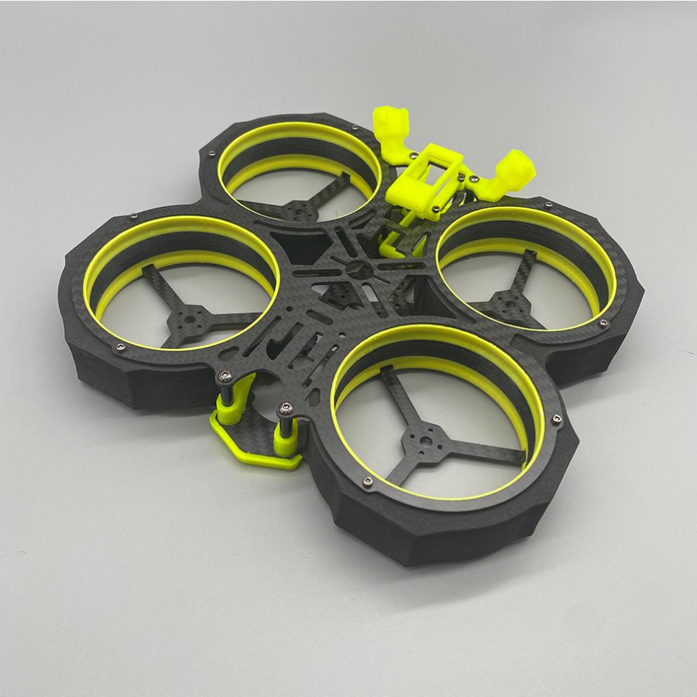 适用二代莽夫mamfu3寸涵道穿越机机架天空端蜗牛天空端模拟图传版本