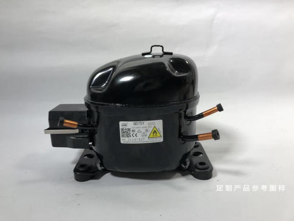 冰箱壓縮機r600a製冷配件萬勝qd65y153y冰櫃冷櫃r134aqd110h240w