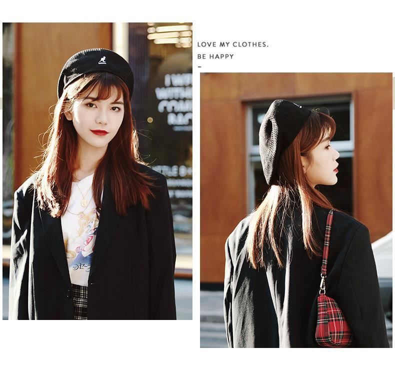 zunchang白敬亭贝雷帽子男士冬季ins潮大头围反戴前进画家帽子女春秋