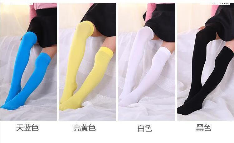祥旗舰小学生小孩白色小腿袜长筒半截夏季儿童丝袜女公主过膝大祙秋 3
