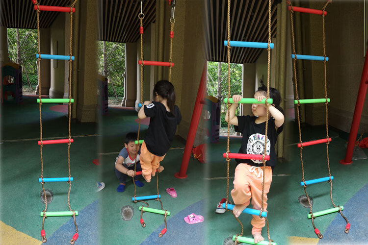 绳梯攀爬 敏捷梯步伐训练幼儿园户外儿童单杠攀爬绳梯绳索室内体能