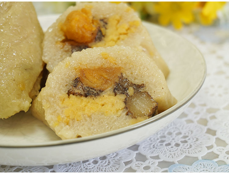 广东江门特产新鲜农家手工风味五花肉咸蛋黄绿豆粽子礼盒装红豆咸肉粽