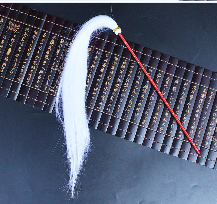 拂尘太上老君法器配件拂尘浮尘太乙真人梨山老母佛像法器配件拂尘配饰