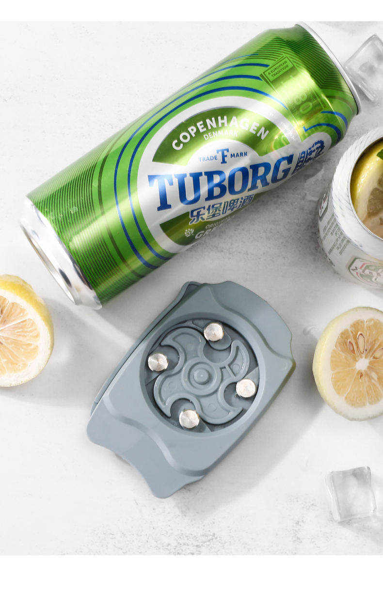 开罐器便携啤酒可乐雪碧饮料开口机开瓶工具开罐神器易拉罐开罐器灰色