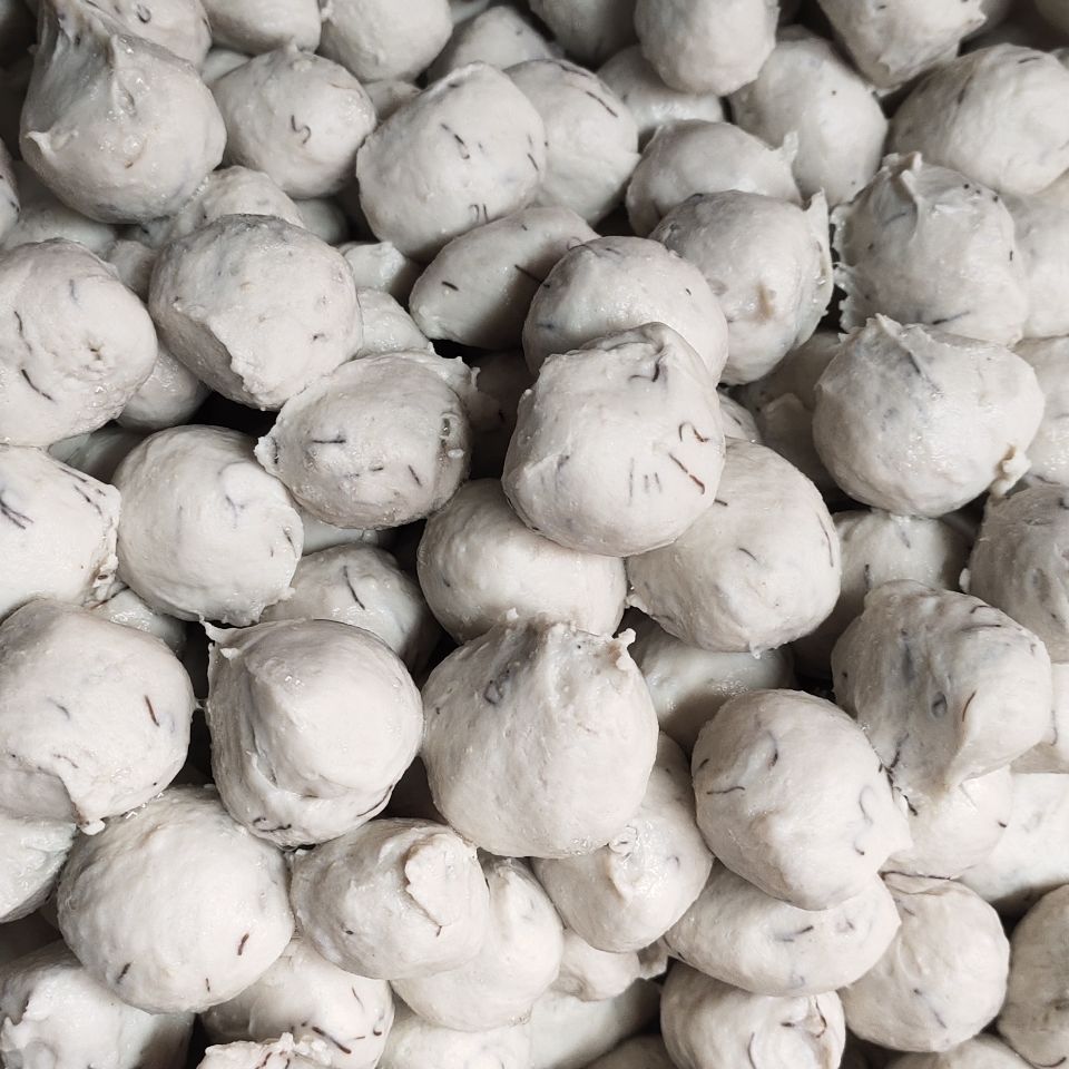 花小猪 采用新鲜猪肉 深沪肉丸 发菜丸,水丸,香菇贡丸1500g.