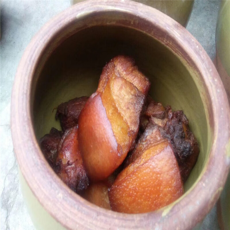 咔芙滋(kafuzi)四川雅安特产怡林油坛肉产地直销罐罐肉油低肉5斤 原味