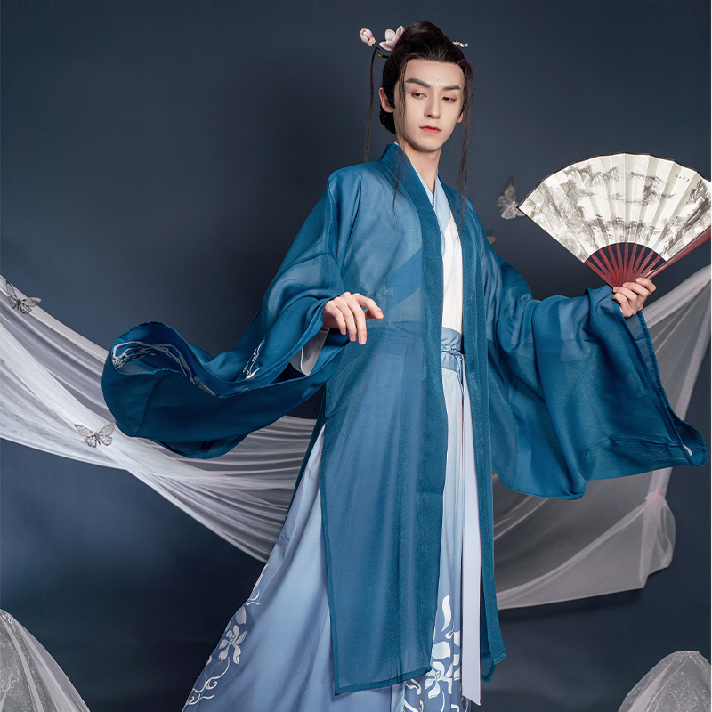 花花公子古装汉服飘逸古风男生中国风侠客仙气书生清秀套装情侣装玉