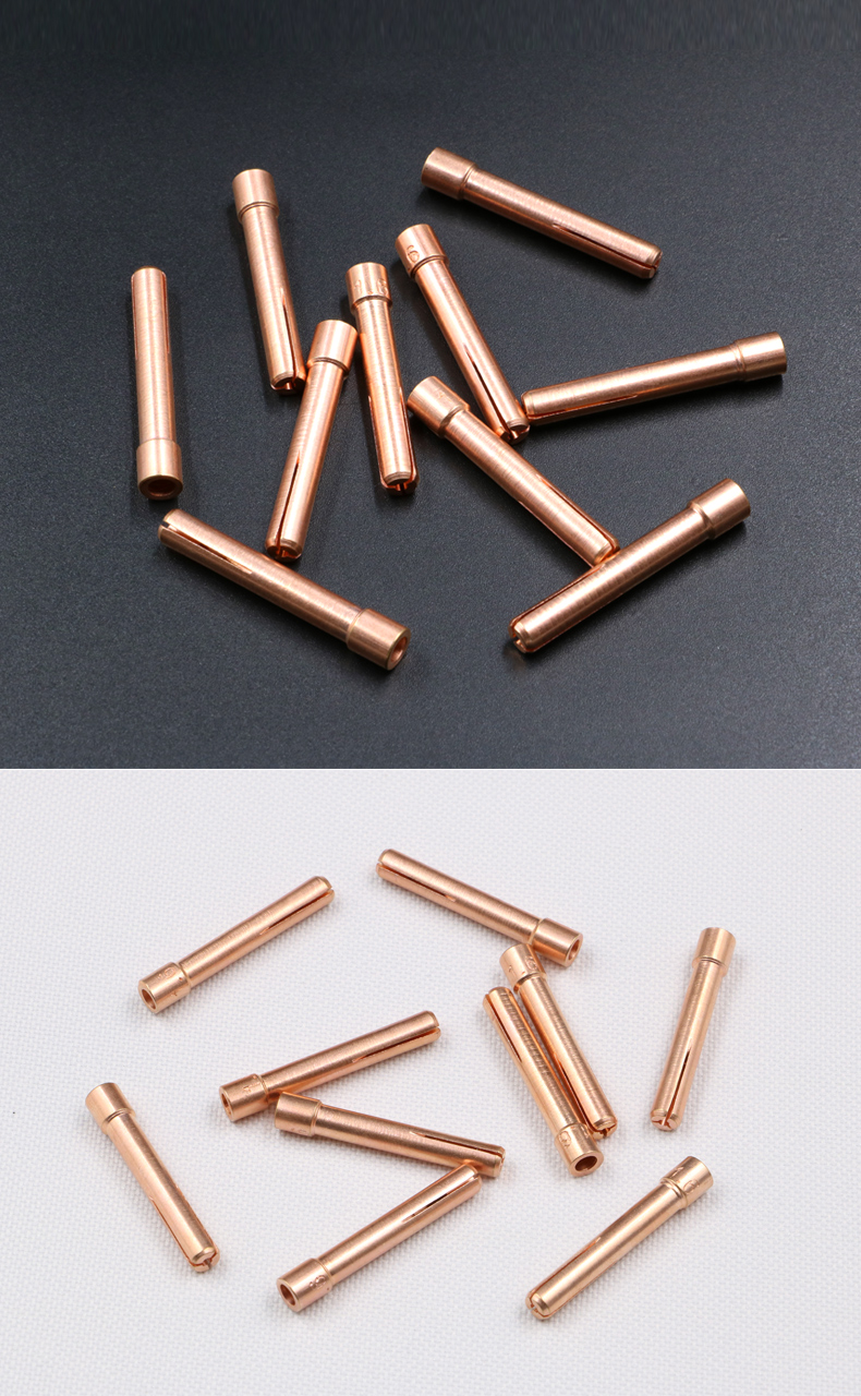 适用于松勒氩弧焊机150氩弧焊枪配件20紫铜钨极钨针夹头亚咖qq150钨针