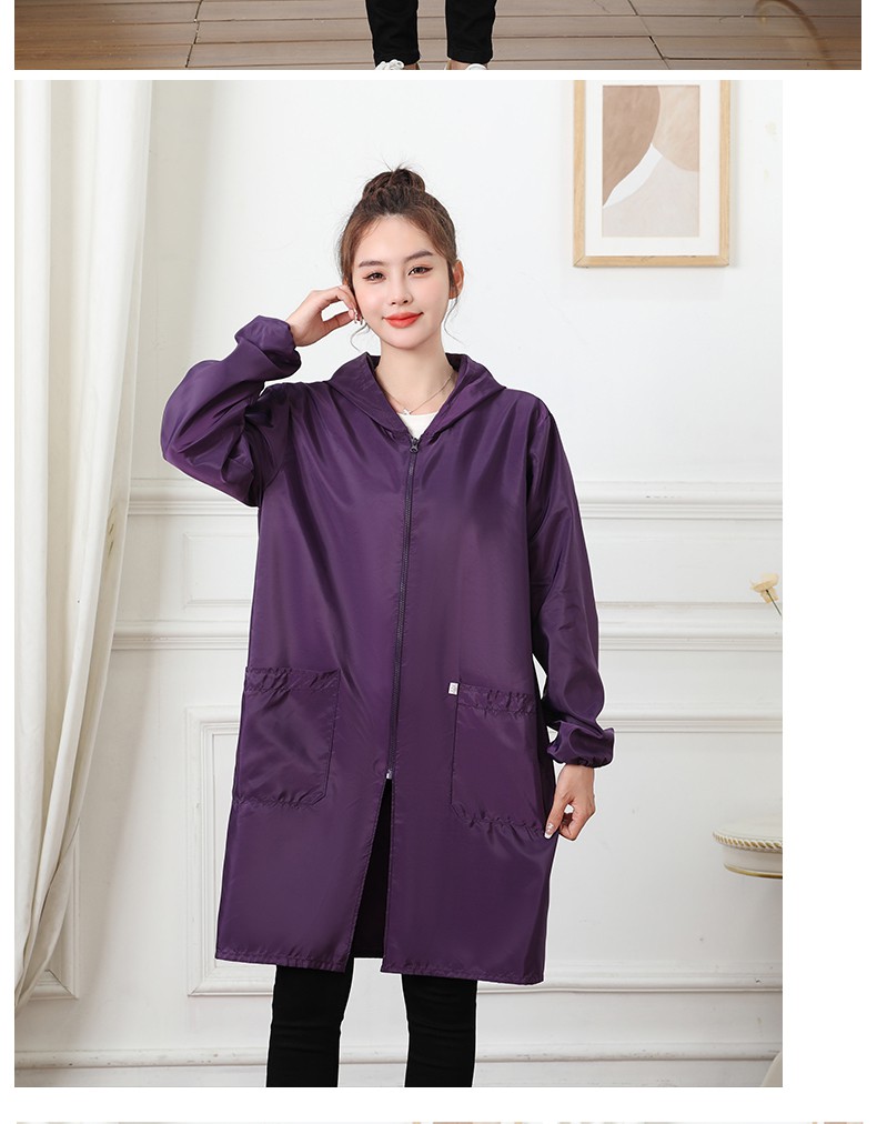 智妤大人干活穿的衣服罩衣长袖围裙家用厨房防水上衣大褂女士工作服