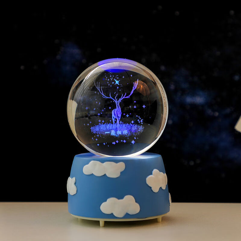 送闺蜜水晶球摆件高颜值桌面装饰品创意ins网红少女心生日礼物送女