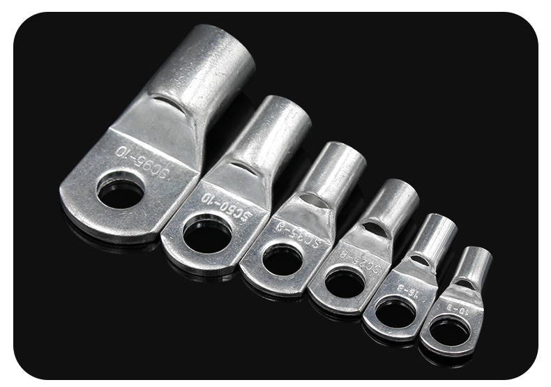 织语冷压端子sc窥口铜鼻子铜接头接线端子紫铜线鼻子线耳镀锡接线端子