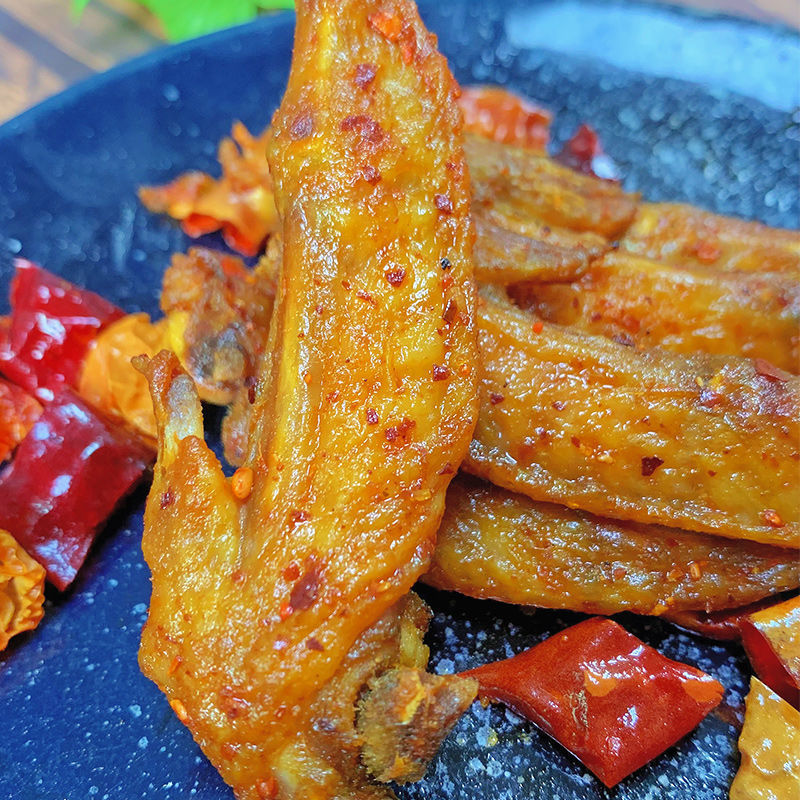 香辣盐焗鸡尖原味盐烤正宗广东梅州客家风味特产熟食鸡翅尖 香辣鸡尖1
