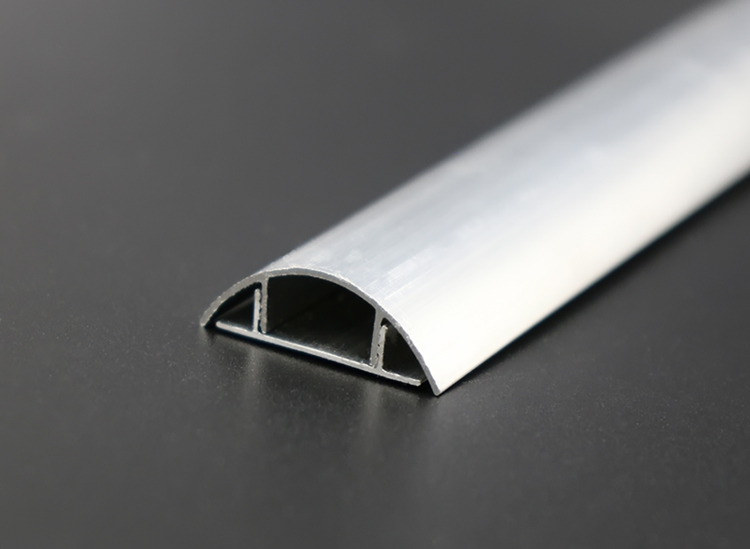 明装铝合金地面弧形防踩地线槽半圆走线槽金属明装线槽明线槽神器 4号