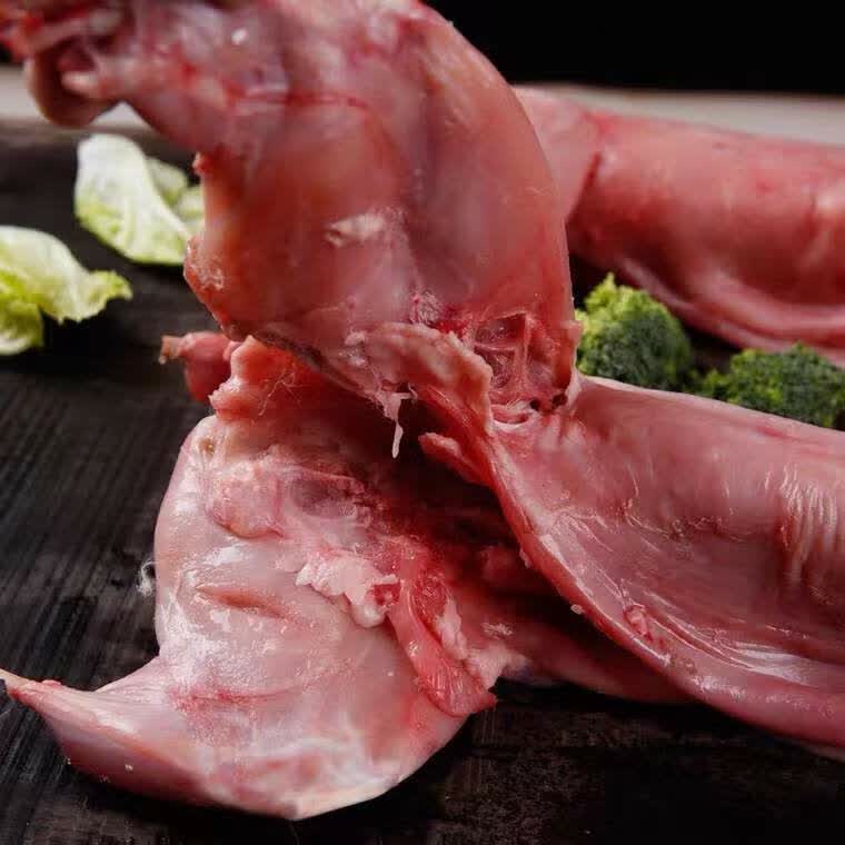 新鲜兔肉整只现杀鲜兔肉生鲜真空冰鲜白条农家散养去头2到5斤左右